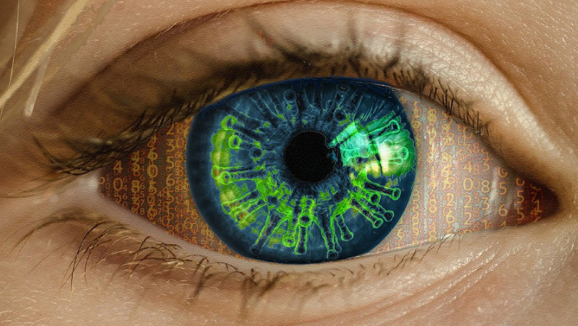closeup eye